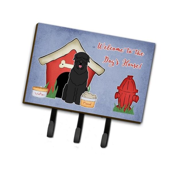 Carolines Treasures Carolines Treasures BB2780TH68 Dog House Collection Black Russian Terrier Leash or Key Holder BB2780TH68 - main